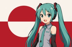 Greenland Hatsune Miku Meme Template