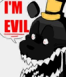 I’m evil nightmare fredbear Meme Template