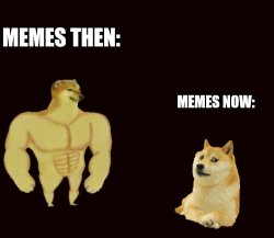 Buff cheems vs doge Meme Template