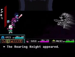 The Roaring Knight Battle (Deltarune Chapter 3) Meme Template