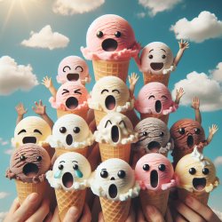 Ice cream screaming Meme Template