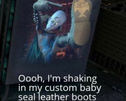 megamind custom baby seal leather boots Meme Template
