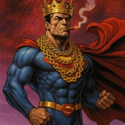 Cosmic armor superman hustlers edition Meme Template