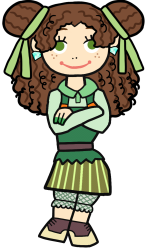 Gut Girl in her New Look Design (Transparent) Meme Template