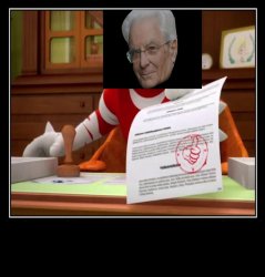 MATTARELLA APPROVA Meme Template