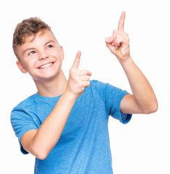 Kid pointing Meme Template