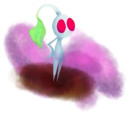 White pikmin Meme Template
