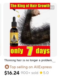 The king of hair growth Meme Template