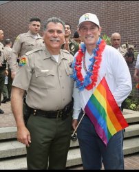 L.A., D.A. and Sheriff Bonding Together. Meme Template