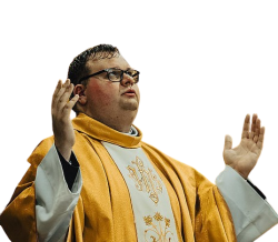 fat priest Meme Template