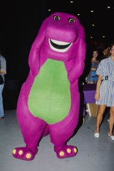 Barney dinosaur Meme Template