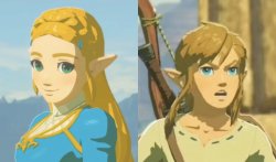 Link and Zelda Meme Template