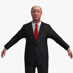 Donald Trump 3D Model Meme Template