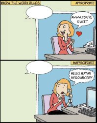 Hello human resources only girl part Meme Template