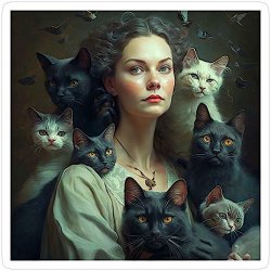 Cat Lady Meme Template