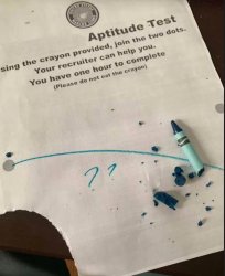 X Aptitude Test Meme Template