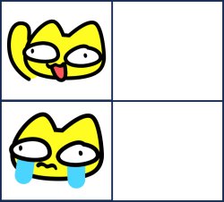 Stoopid Cat 2 panels-3 Meme Template