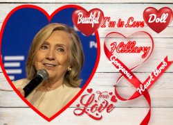 Hillary Heart Throb Meme Template