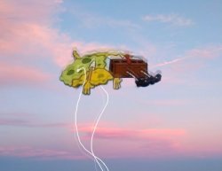 Spongebob levitates with headphones Meme Template
