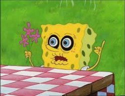 SpongeBob being fried Meme Template