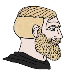 Chad looking right Meme Template