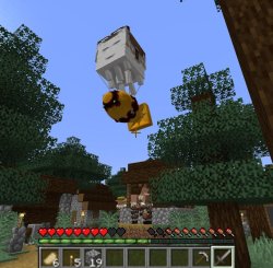 Happy ghast with nuke Meme Template
