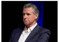 Gavin Newsom sulking Meme Template