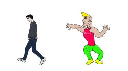 Chad vs. Virgin Meme Template