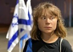 Greta Thunberg with Israeli Flag Meme Template