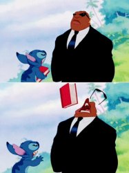 Stitch nd Cobra Bubbles Meme Template