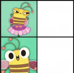 Patchwork Bee (blank) Meme Template
