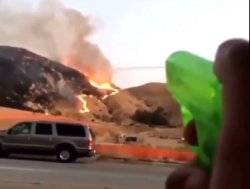 volcano watergun Meme Template