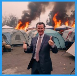 Gavin Newsom thumbs Meme Template