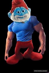 Strong papa smurf Meme Template