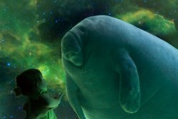 Manatee of The Void Meme Template