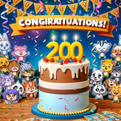 Congratulations on 200 chapters Meme Template