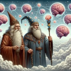 FLOATING BRAINS AND TWO OLD WIZARDS Meme Template