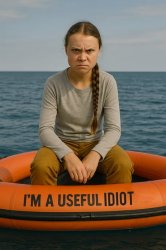 Grumpy Greta shipwrecked Meme Template