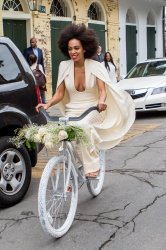 Solange Knowles biking glamor Meme Template