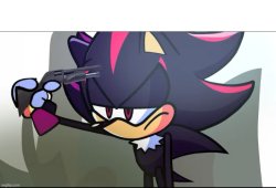 Shadow about to shoot himself Meme Template