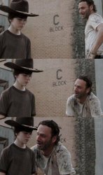3 tier Rick and Carl Meme Template