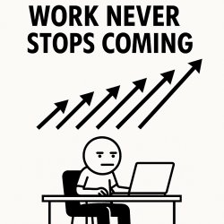 Work never stops coming Meme Template