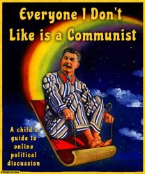 everyone I don't like is a communist Meme Template