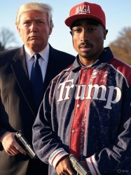 Pac and trump go antifa hunting! Meme Template