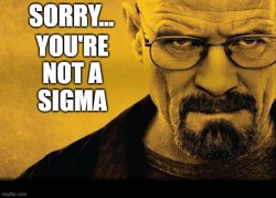 sorry you're not sigma Meme Template
