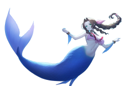 aerith mermaid Meme Template