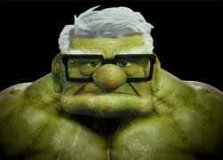 Carl Hulk Meme Template