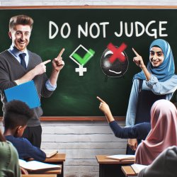 some teach do not judge (others, right from wrong) Meme Template