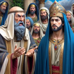 Bald headed prophet Elijah Denounces Ahaziah Meme Template