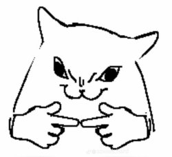 Evil cat Meme Template